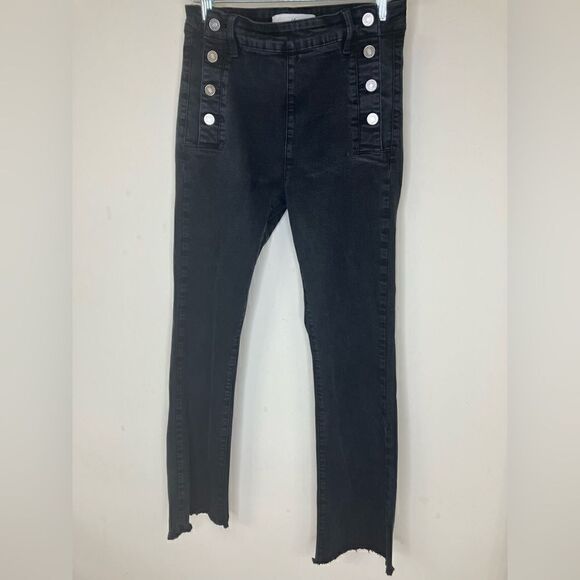 KanCan high-rise black flare jeans Sz 5 - Picture 5 of 9